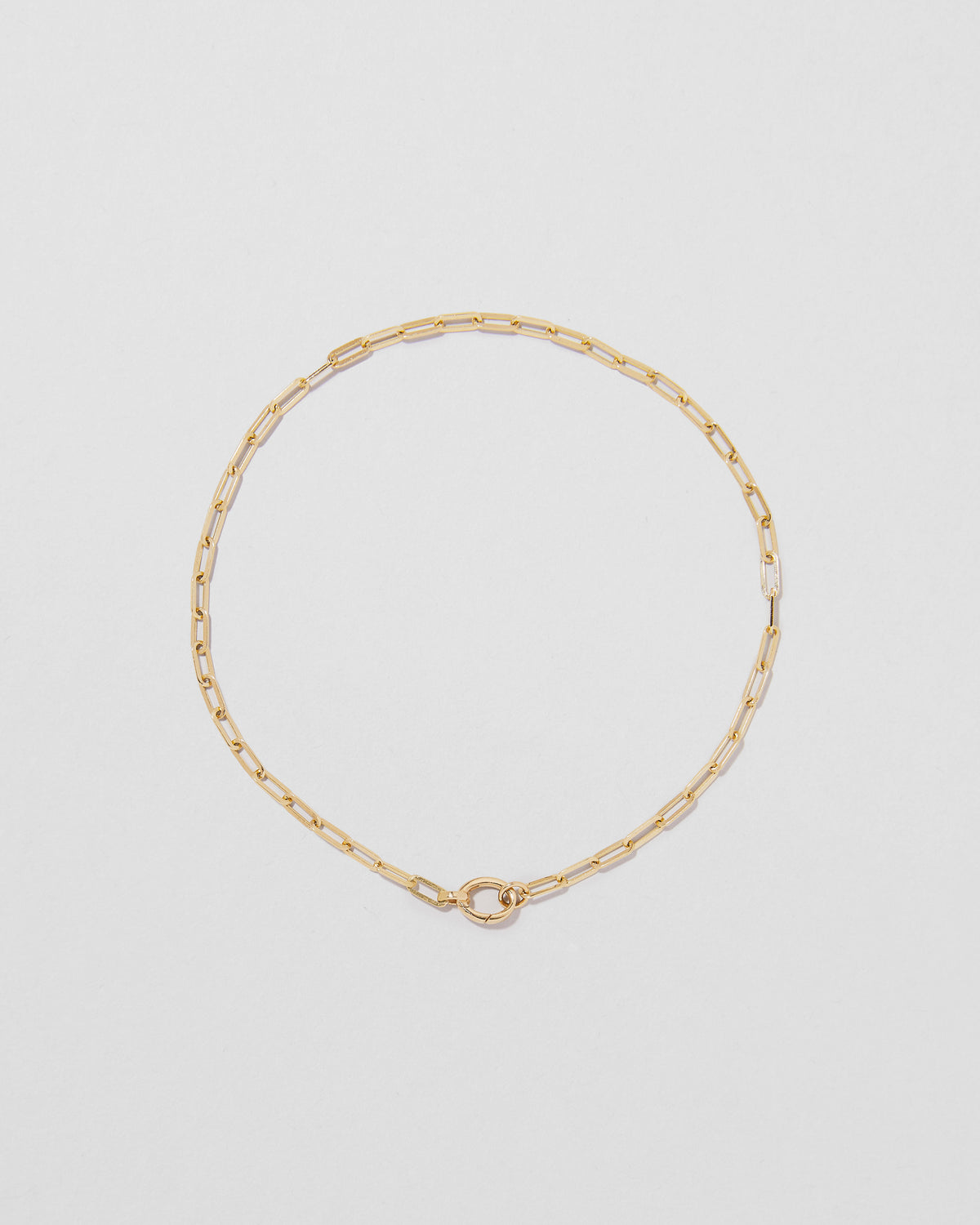 Jennifer Fisher - Small Long Link Anklet - Yellow Gold